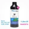 Encre UV Magenta InkTec pour têtes d'impression DTF-UV, UV-LED, Epson . 1 litre