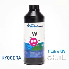 Encre UV InkTec blanche pour têtes d'impression Kyocera, UV-LED. 1 kg