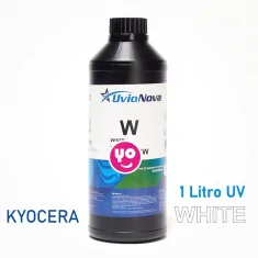 Tinta UV Branca InkTec para cabeças de impressão Kyocera, UV-LED. 1 quilo