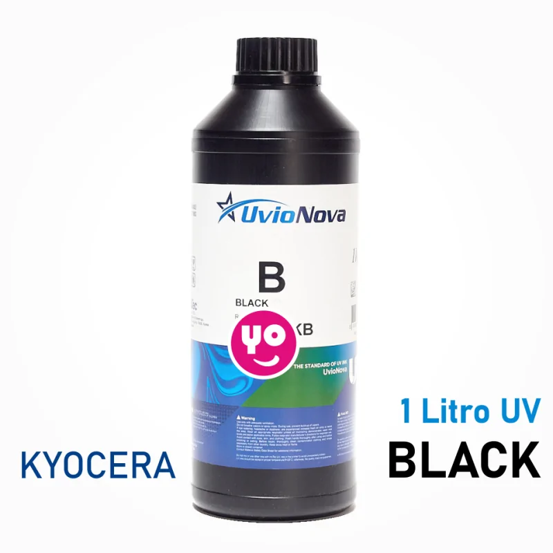 Encre UV Soft pour têtes Kyocera et Ricoh | Inktec FK (1 kg, Noir)