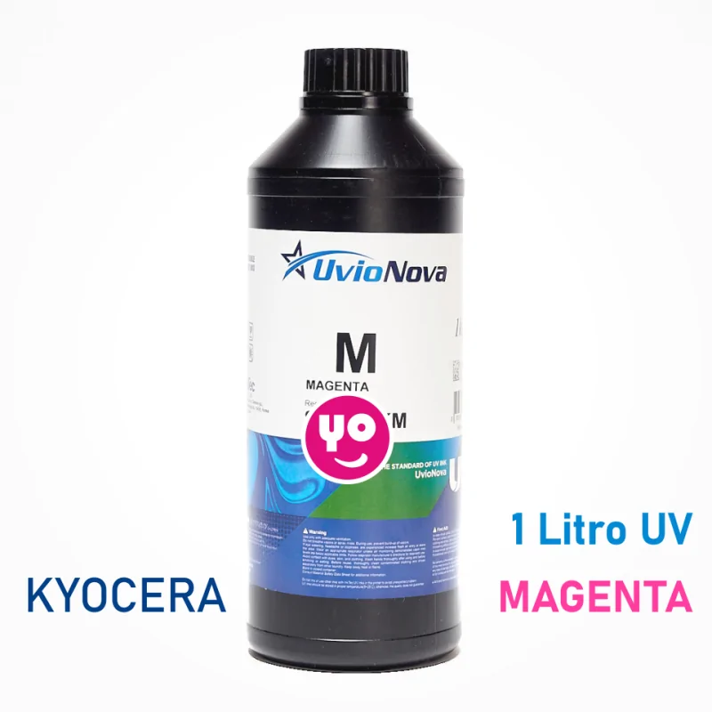 Tinta UV Magenta InkTec para cabezales Kyocera, UV-LED. 1 Kilo