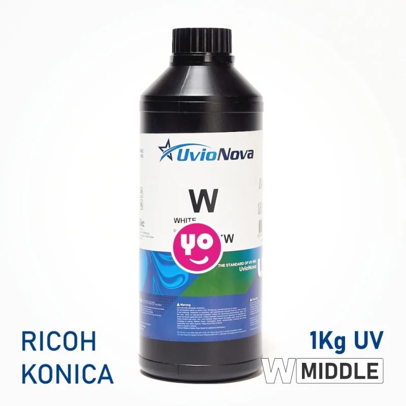 Encre UV blanche pour têtes Ricoh et Konica, semi-rigide | InkTec SR, 1 Kilo