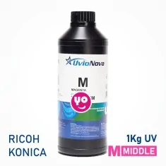 Encre UV magenta pour têtes d'impression Ricoh et Konica, semi-rigide | InkTec SR, 1 Kilo