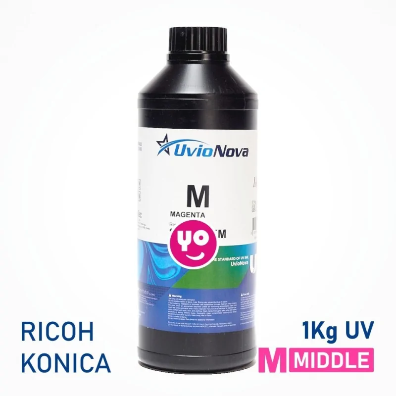Tinta UV Magenta para cabezales Ricoh y Konica, Semi-rígida | InkTec SR , 1 Kilo