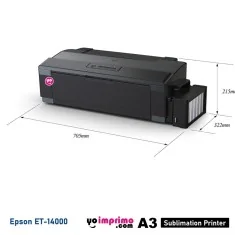 Impresora de Sublimación A3 Epson Ecotank con tintas Sublinova Smart y perfil ICC
