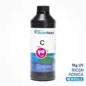 Tinta Ciano UV para cabeças de impressão Ricoh e Konica, Semi-rígida | InkTec SR, 1 quilo