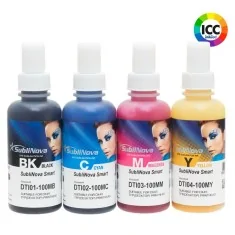 Encre de sublimation pour EcoTank en 4 couleurs. Profil de couleur Sublinova Smart + ICC