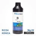 Encre UV Black InkTec SR pour têtes Ricoh et Konica, Semi-rigide. 1 kg
