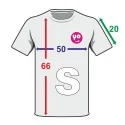 Camiseta para sublimar, unisex, tejido 100% poliester blanco de 160gr