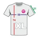 T-shirt para sublimar, unissex, tecido 100% poliéster branco de 160gr