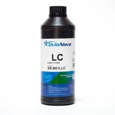 Tinta UV Cian Claro para cabezales Ricoh y Konica, Semi-rígida | InkTec SR , 1 Kilo
