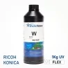 Tinta UV branca flexível para cabeçotes Ricoh e Konica, InkTec