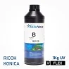 Tinta UV preta flexível para cabeçotes Ricoh e Konica, InkTec FM