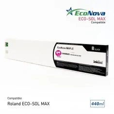 Cartouche Roland Eco-Sol Max noire compatible, 440 ml | InkTec EcoNova ID