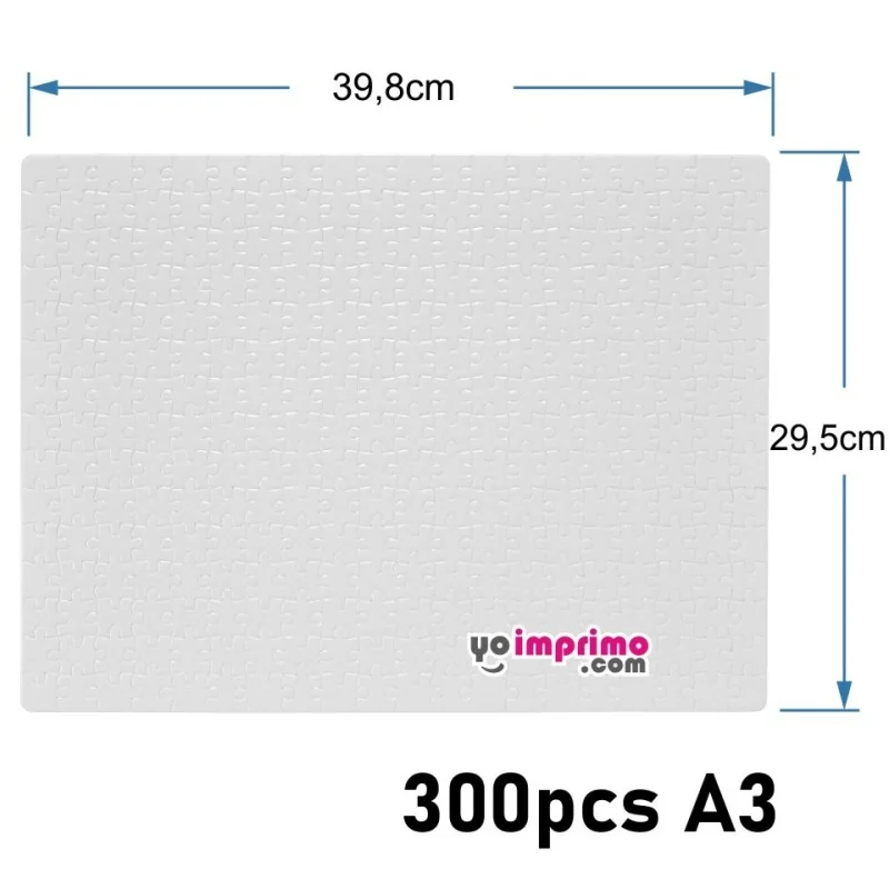 Puzzle à sublimer 300 pièces, format A3, finition brillante