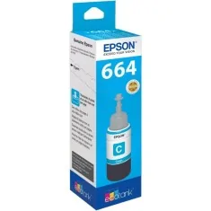 Encre cyan Epson 664 pour EcoTank | Flacon de 70 ml.
