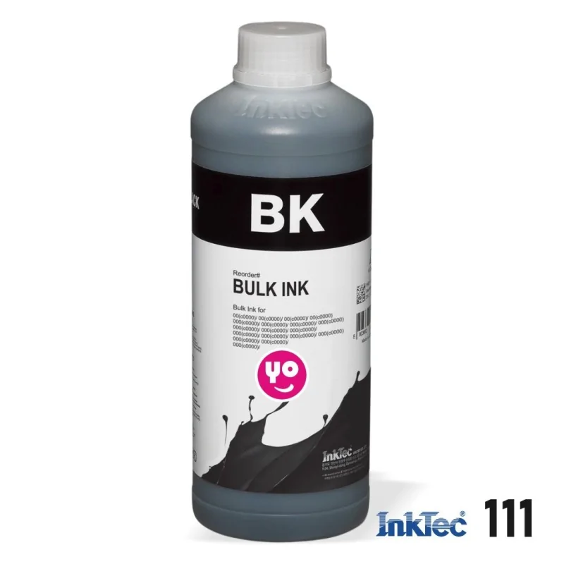 Encre Epson 111 compatible, 1 litre d'encre noire pigmentée Inktec