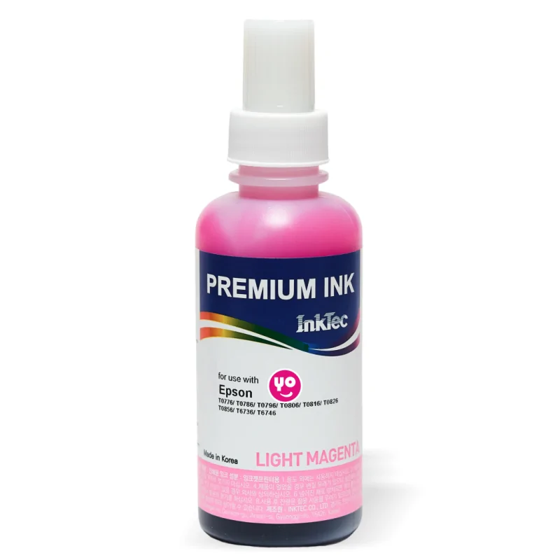 Tinta 107 Inktec para Epson EcoTank, magenta claro. Botella de 100 ml