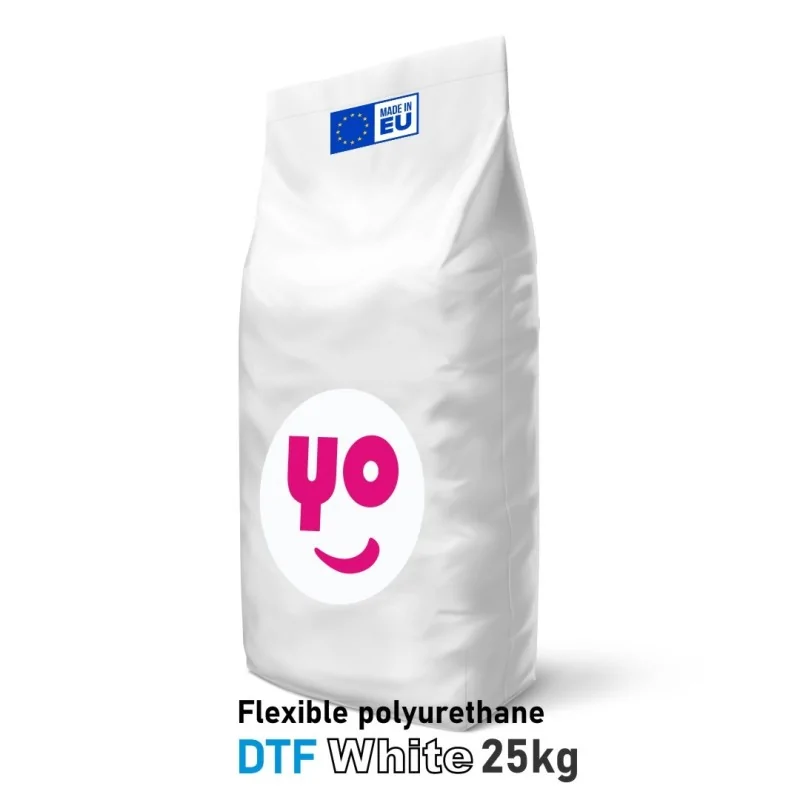 Polvo de poliuretano para DTF yoimprimo®, blanco (Saco 25kg.)