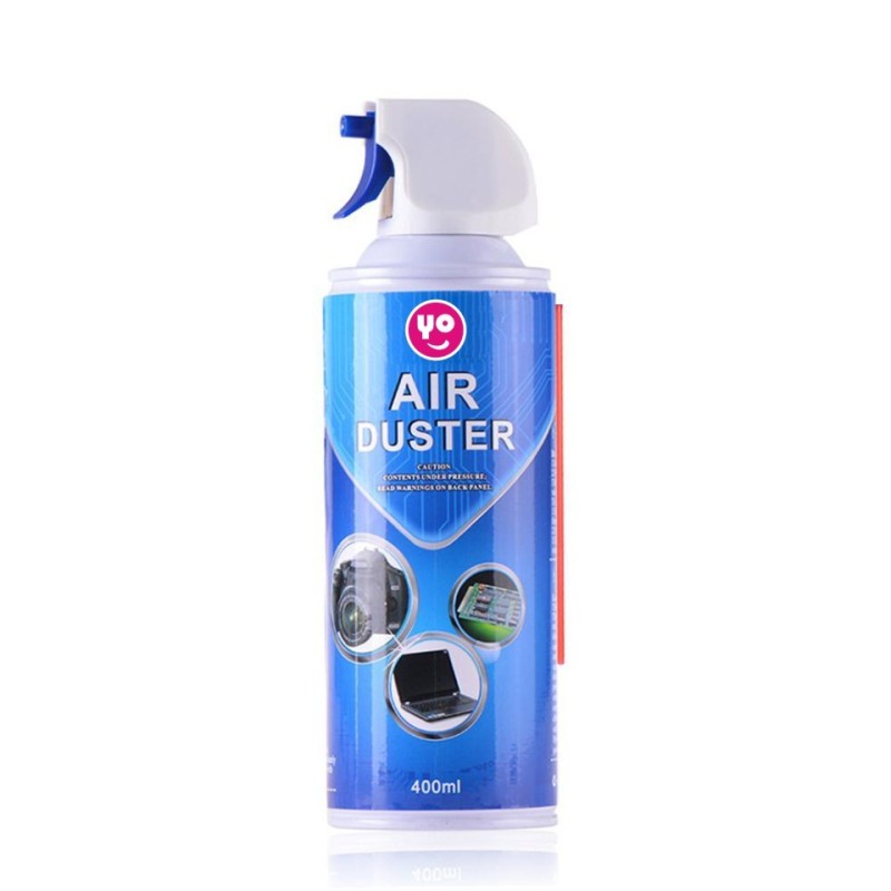 Spray De Aire Comprimido 400ml (Pack 2 Unidades) - Limpiador De Polvo Para Teclado, Ordenador, Impresora Y Equipos Electrónicos