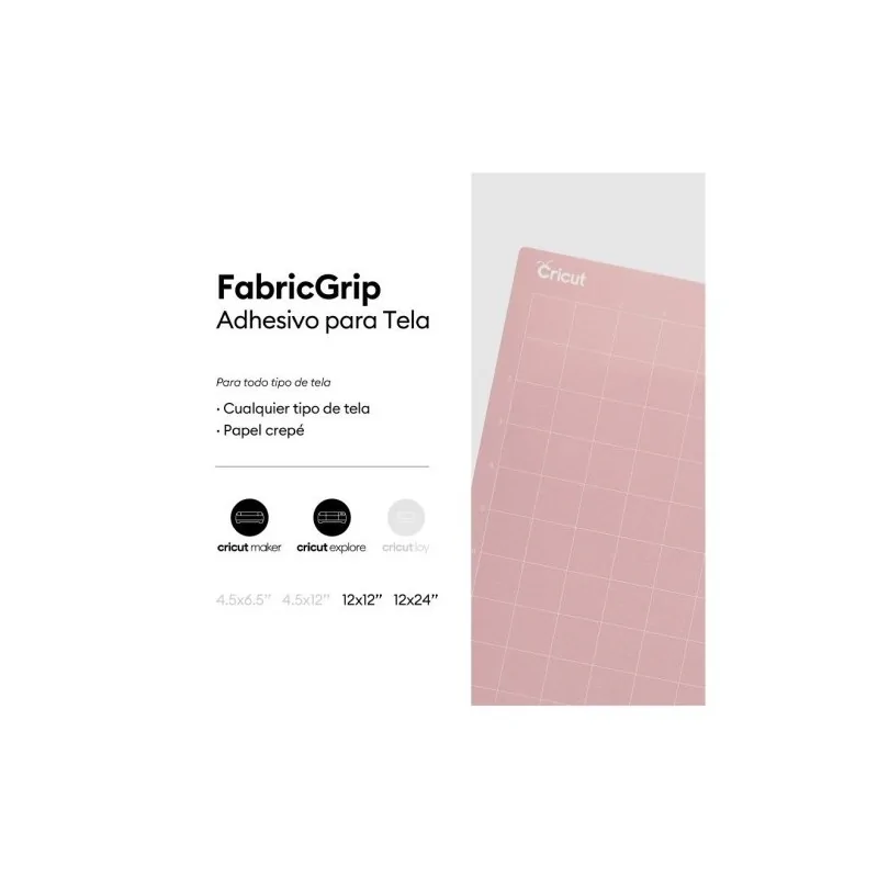Cricut FabricGrip (12x12), Tapete de corte para tela