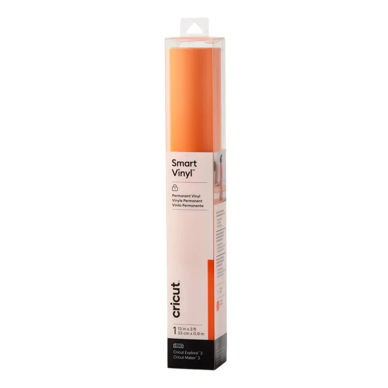 Vinilo adhesivo permanente NARANJA, Smart Vinyl™ (rollo, ancho 33cm) Vinilo adhesivo permanente NARANJA, Smart Vinyl™ (rollo, ancho 33cm)