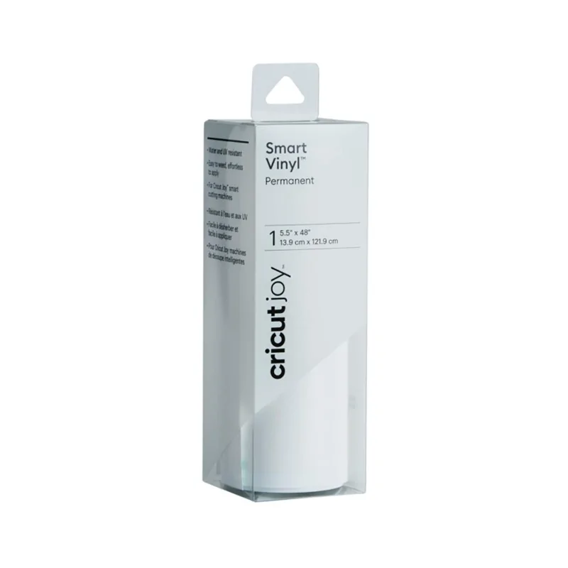 Vinil adesivo permanente BRANCO, Smart Vinyl™ (Cricut Joy™ Roll)