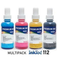 PACK d'encres Epson 112 compatibles. 4 flacons InkTec de 100 ml