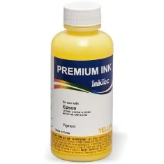 Encre pigmentée InkTec E0019 pour imprimantes Epson Ecotank PRO et WF PRO. JAUNE (flacon de 100 ml)