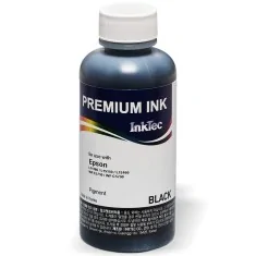 Encre pigmentée InkTec E0019 pour imprimantes Epson Ecotank PRO et WF PRO. NOIR (flacon de 100ml)