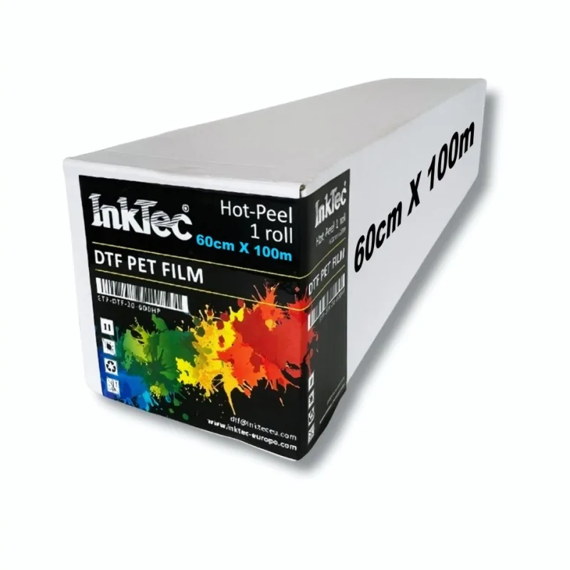 Film DTF 60cm Mate, despegue caliente, Bobina 100m | InkTec®