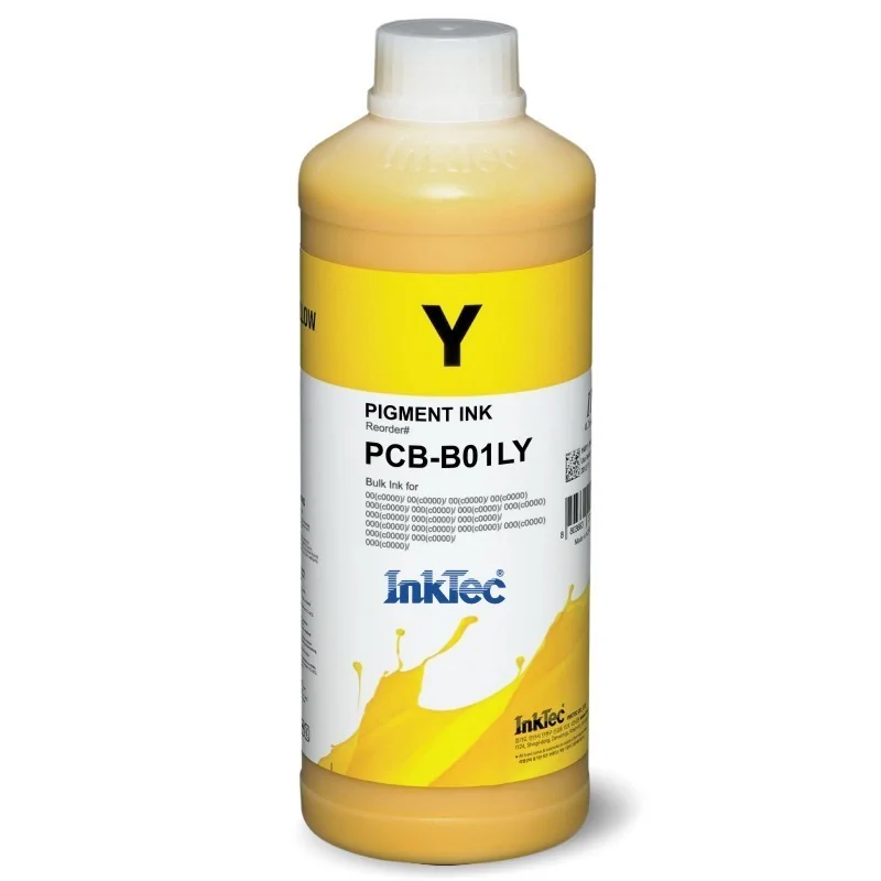 Encre compatible Lucia PRO JAUNE pour Canon . InkTec PCB (1 litre)