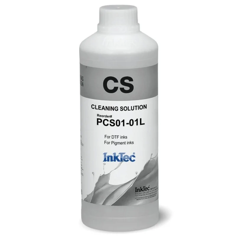 Líquido limpiador de cabezales DTF y base agua. InkTec PCS (1 litro)