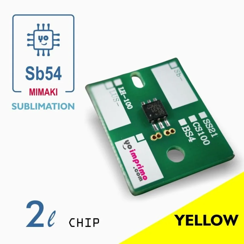 Chip SB54 para Mimaki MBIS 2 litros (Amarelo)