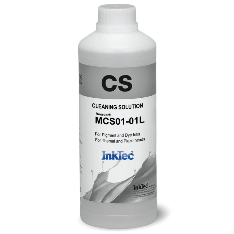 Liquide de nettoyage MCS pour injecteurs, imprimantes à encre. 1 litre