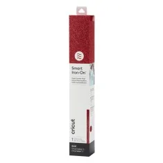 Vinilo textil purpurina ROJO. Cricut Smart Iron-On Glitter (rollo ancho 33cm)