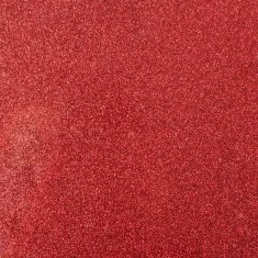 Vinil transfer VERMELHO com purpurina. Cricut Smart Iron-On Glitter (rolo de 33 cm largura)