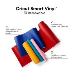 Vinilo adhesivo removible ROJO, Smart Vinyl (rollo, ancho 33cm)