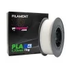 Filament PLA 3D blanc. ø1,75 mm (1kg) - Fabriqué en UE