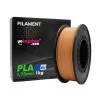 Filament PLA 3D, marron cuir. ø1,75 mm (1kg) Fabriqué en UE