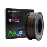 Filamento 3D de PLA, Marrón Ebano. ø1,75 mm (1kg) Made in UE