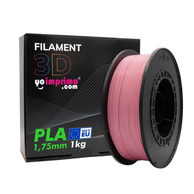 Filament PLA 3D, rose clair. ø1,75 mm (1kg) - Fabriqué en UE