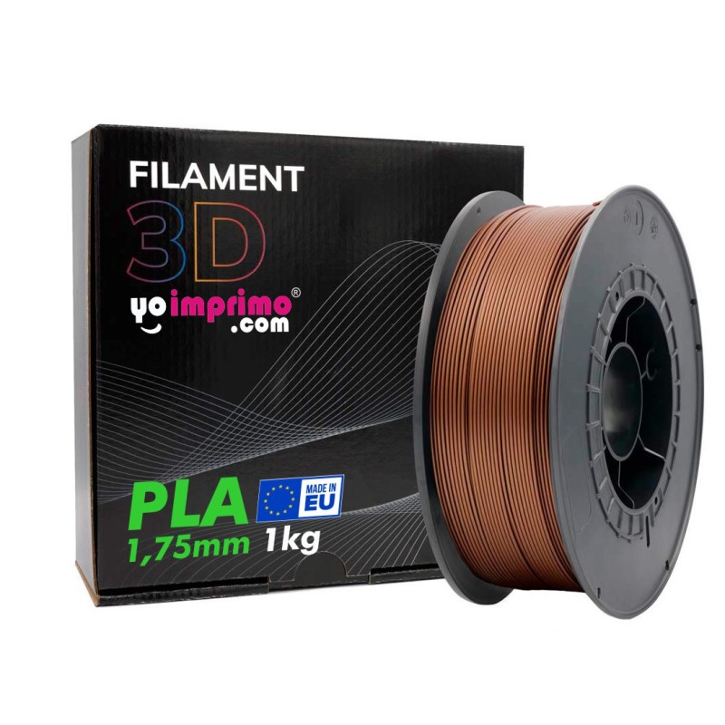 Filament PLA 3D, bronze. ø1,75 mm (1kg) - Fabriqué en UE