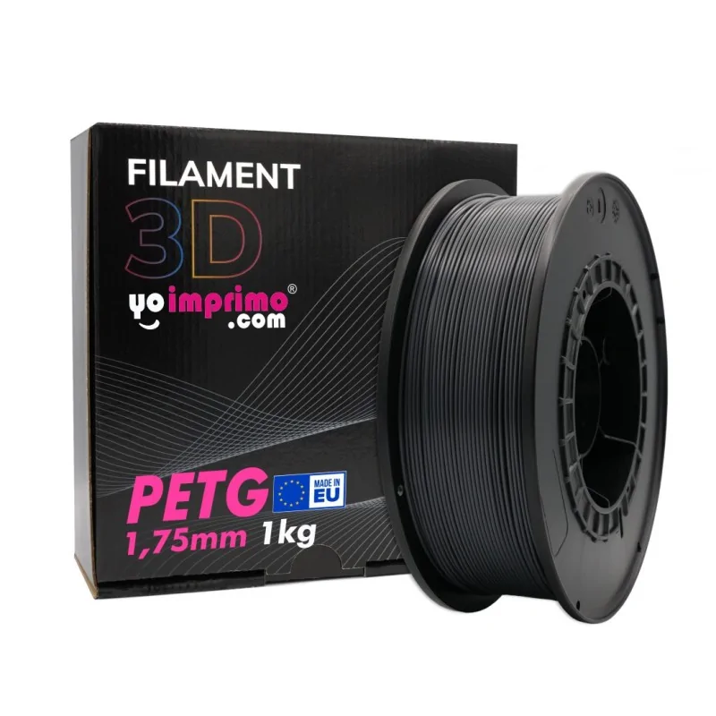 Filamento PETG Negro, ø 1,75 mm (1 kg)