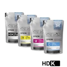 Encre de sublimation Epson T7411X NOIRE HDK (sachet 1 litre + puce)