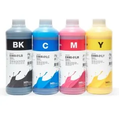 4 bouteilles d'encre Epson 104 compatibles InkTec 1 litre, multipack pour EcoTank