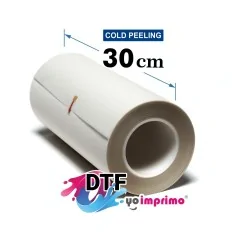 Film DTF 30cm, brillant, décollage à froid (bobine 100m)