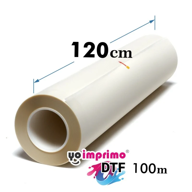 Filme DTF 120cm, mate, 90 mícrons, antiestático (bobina de 100m)