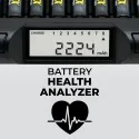Carregador Powerex MH-C940 para 8 baterias NiMh AA, AAA com analisador