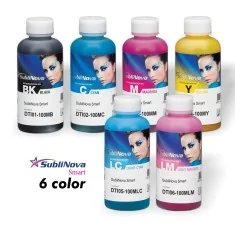 PACK : SubliNova Smart (6 cores x 100ml), tinta de sublimação InkTec